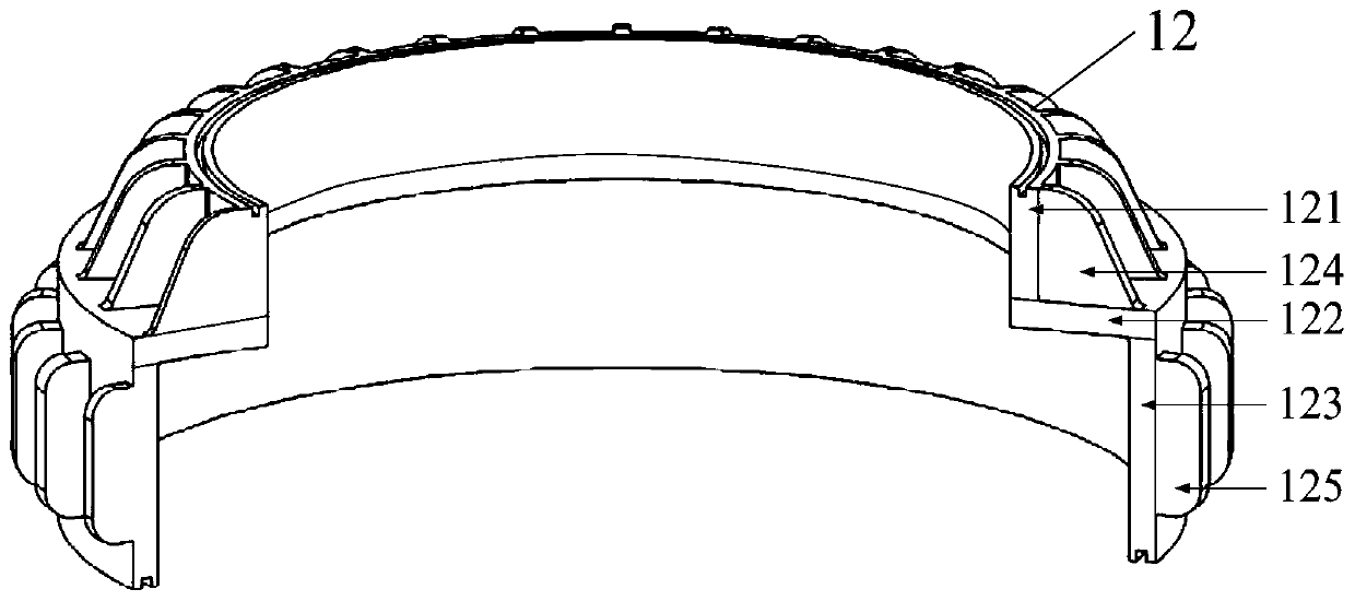 Five-degree-of-freedom single-side suspension supported ball flywheel integrated vehicle-borne energy storage device