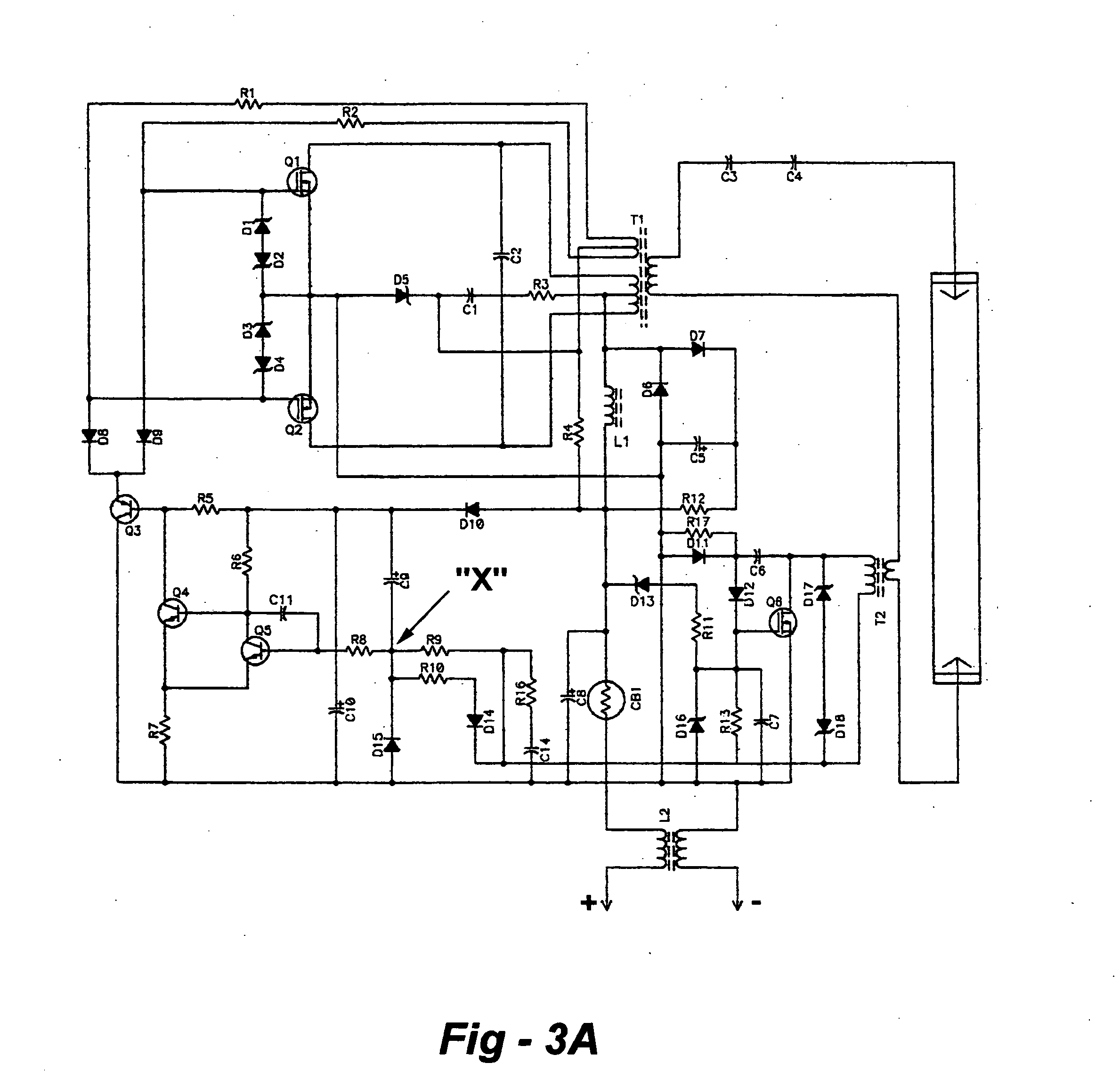 Multiple failure detection shutdown protection circuit for an electronic ballast