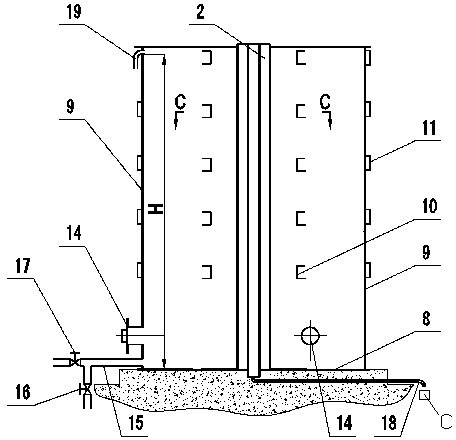 Test unit of cavity sluice gate of nuclear power station reactor