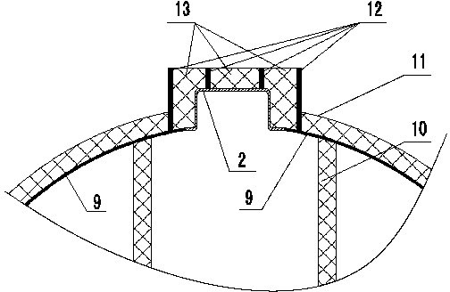 Test unit of cavity sluice gate of nuclear power station reactor