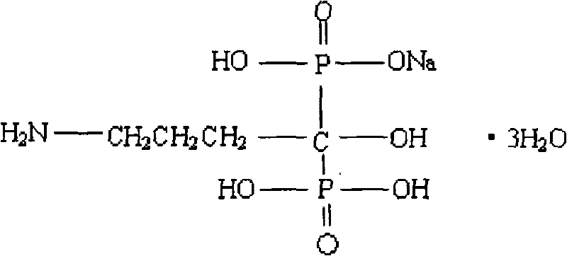 Alendronate sodium vitamine D3 enteric-coated tablet and preparation method thereof