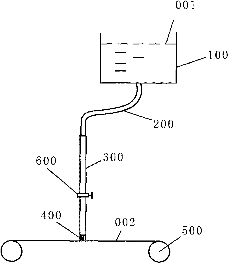 Palm-joint glue spreading method and device of film label