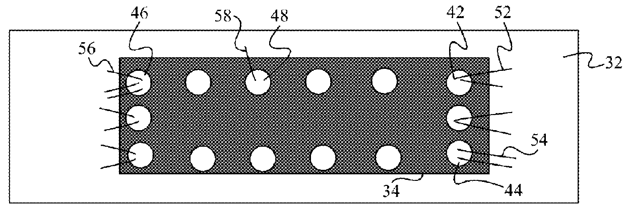 Method of attaching electronic module on fabrics by stitching plated through holes