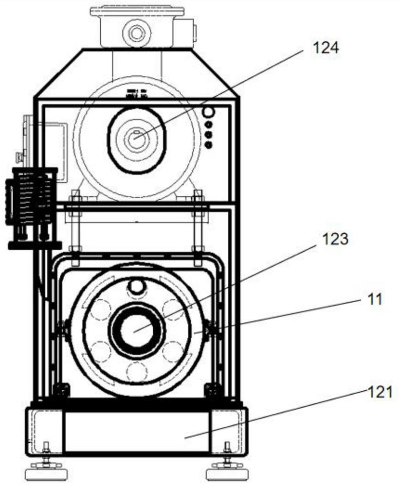 Reflection type grinding barrel, grinding system and grinding machine