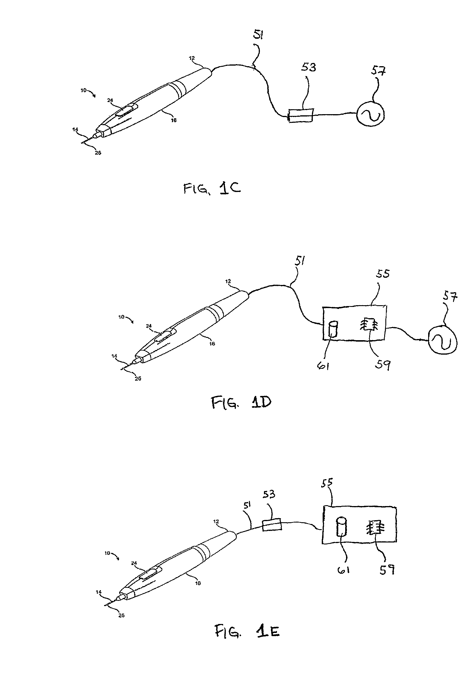 Integrated cryosurgical system with refrigerant and electrical power source