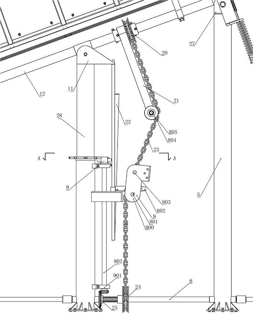 Solar-tracking interconnecting dual-column robot