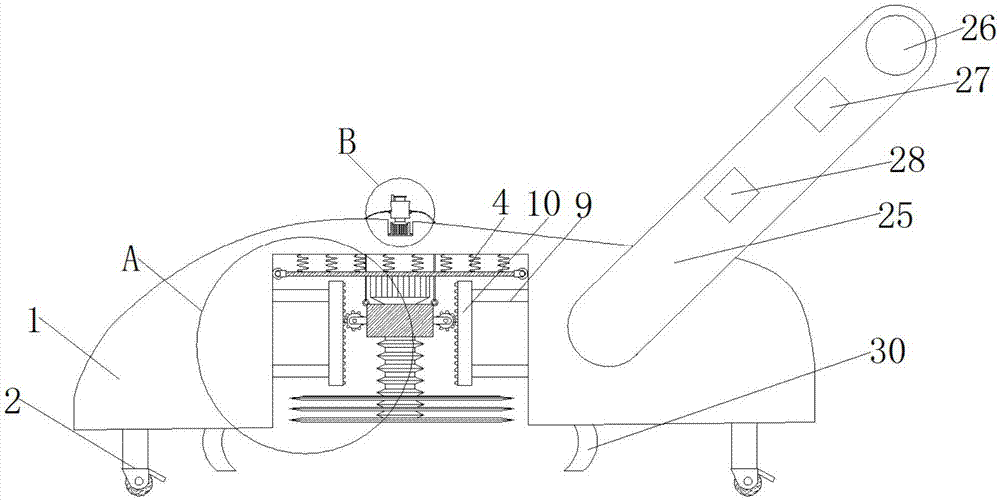 Garden mower robot with adjustable mowing height