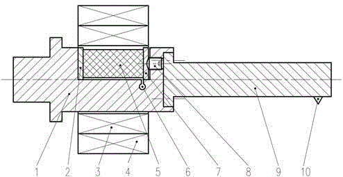 Combined type boring bar device driven by giant magnetostrictive material for servo