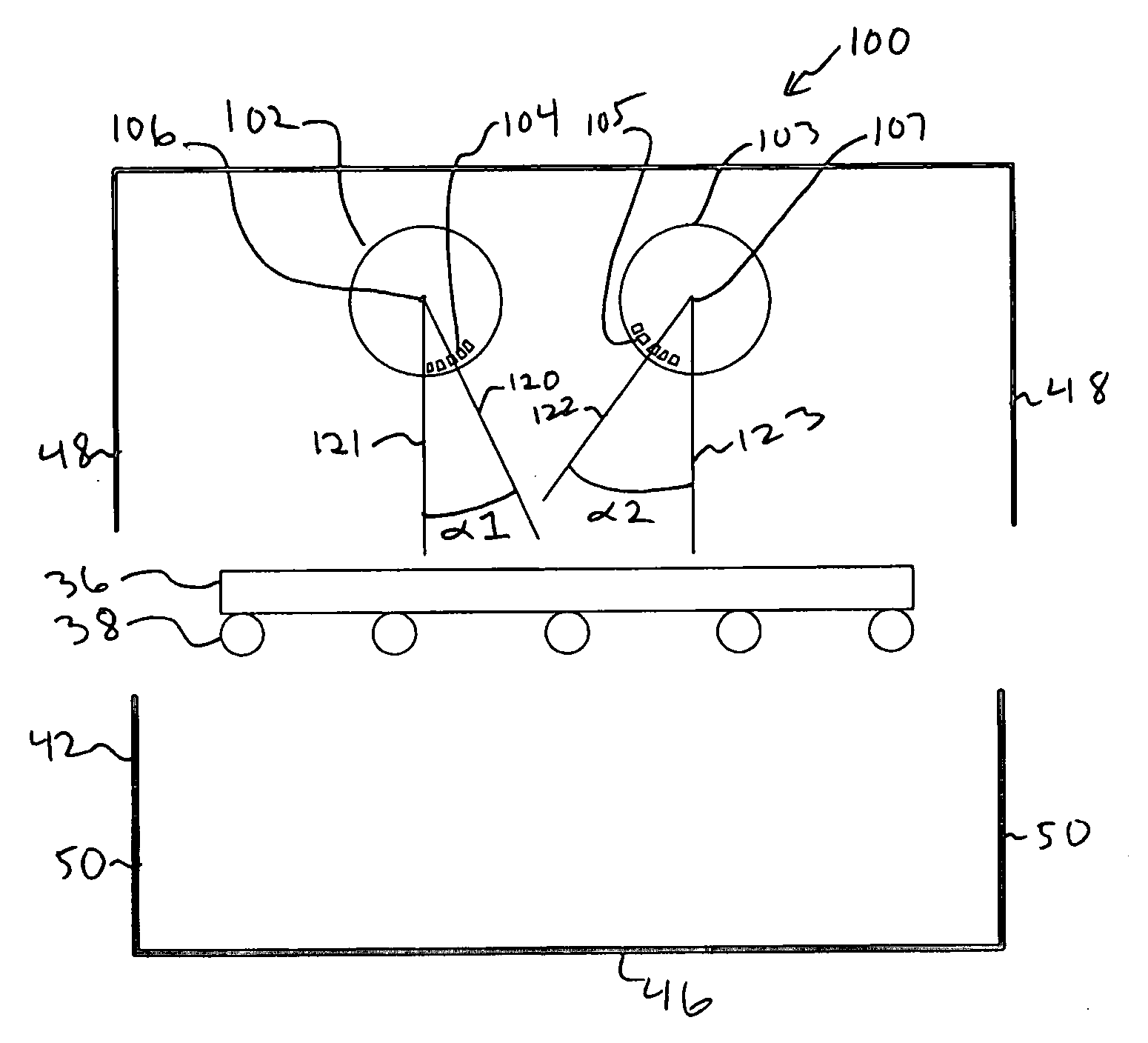 Reduced maintenance sputtering chambers