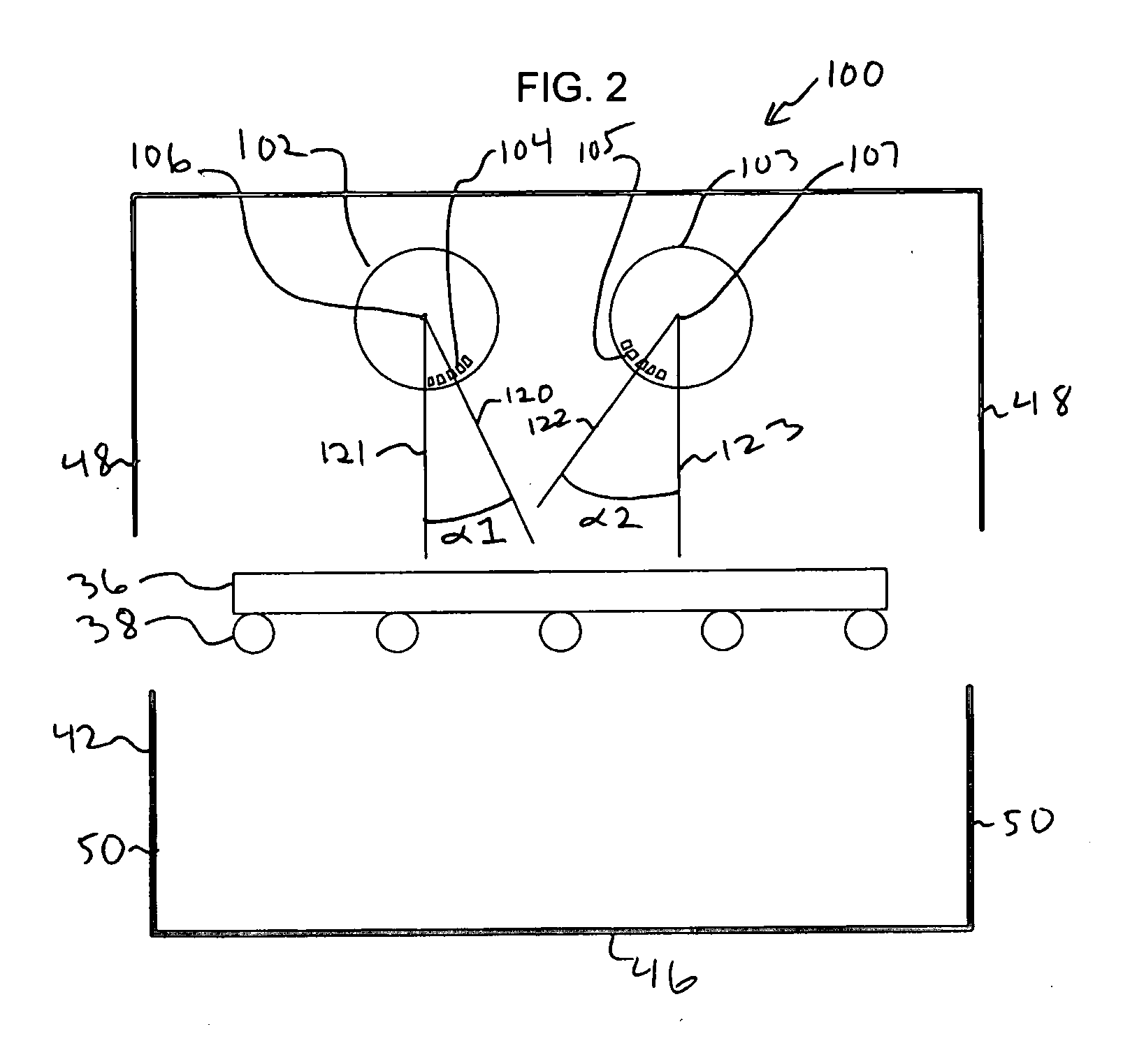 Reduced maintenance sputtering chambers