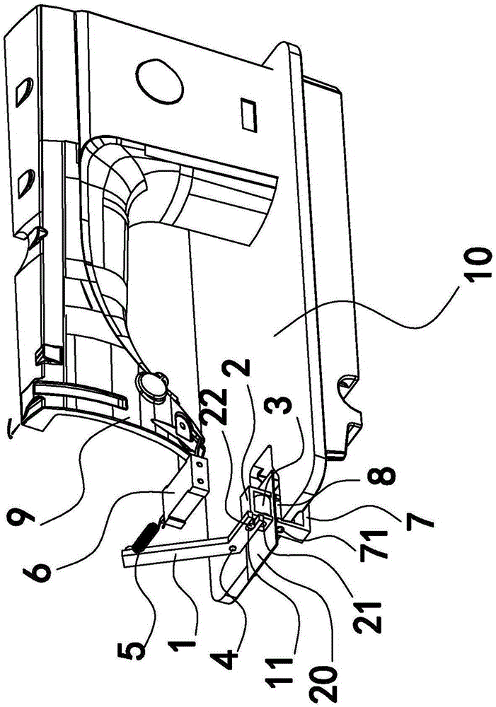 Cloth thickness detection device of sewing machine