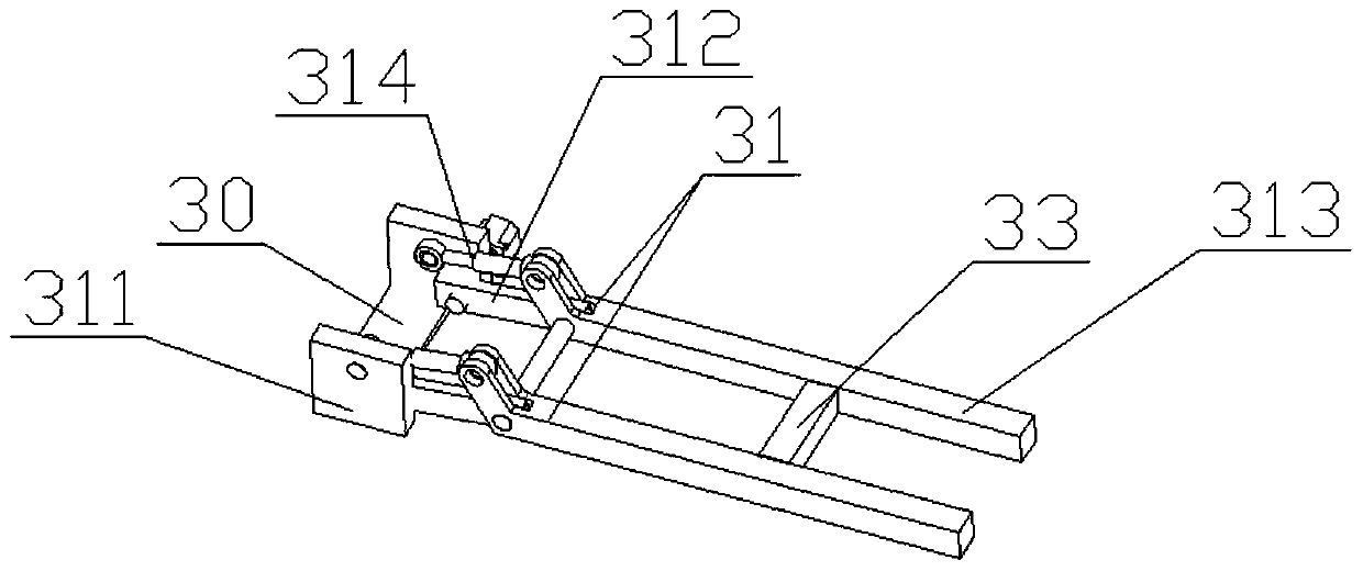 Mobile device for chicken leg grader