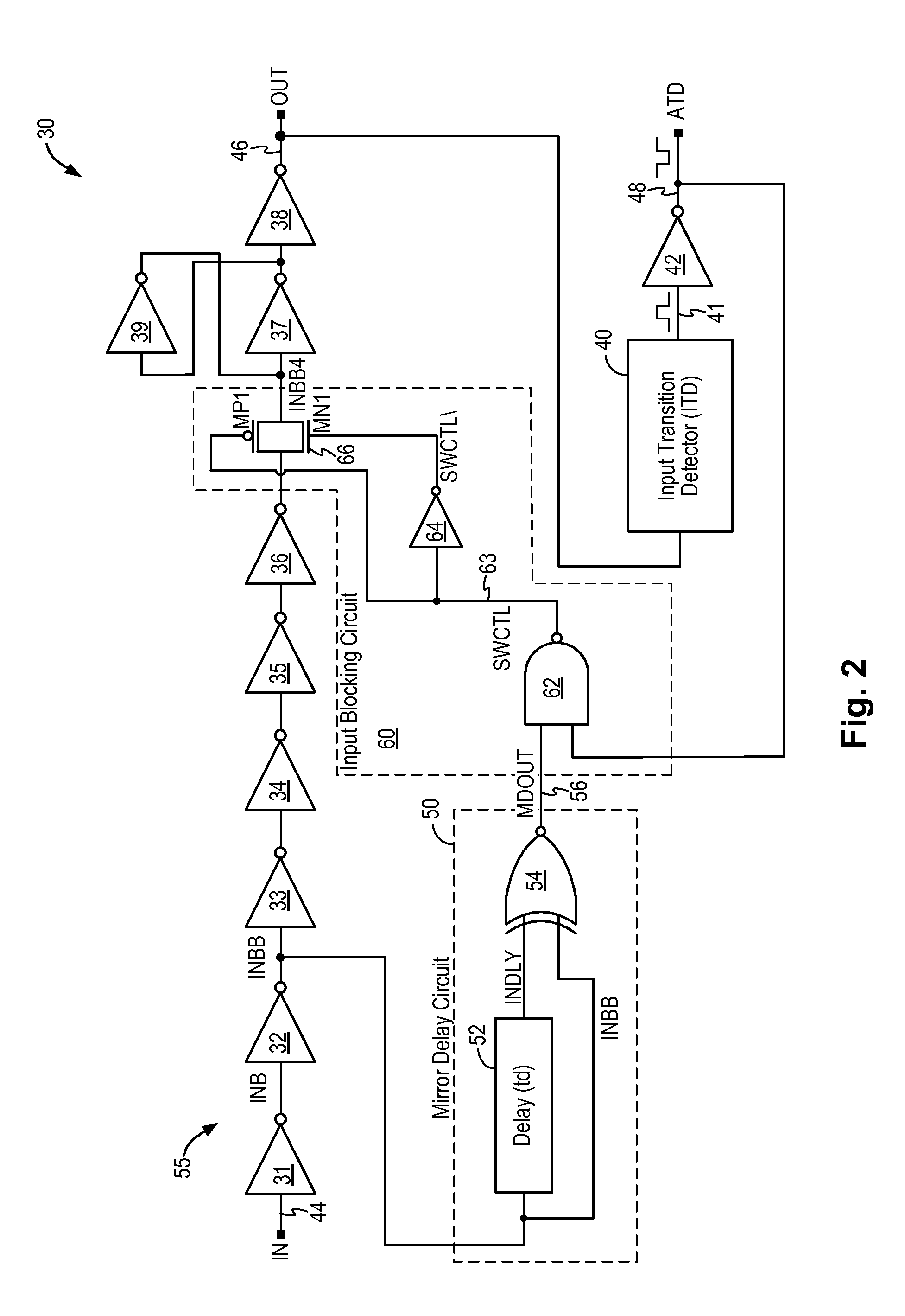 Glitch-free input transition detector