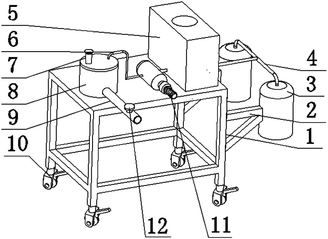 Industrial waste gas dust and purification device