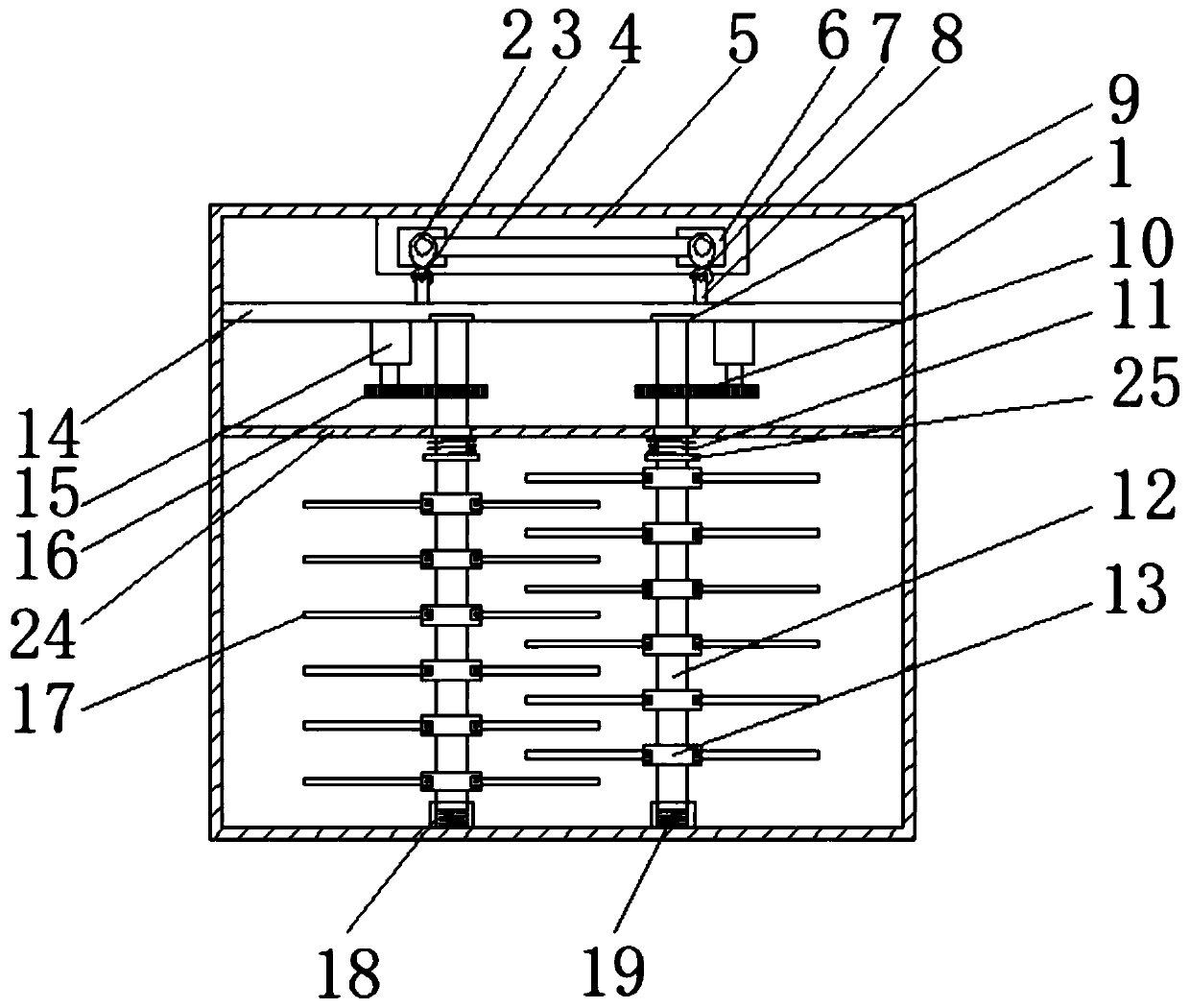 Vibration device for picking barbary wolfberry fruits