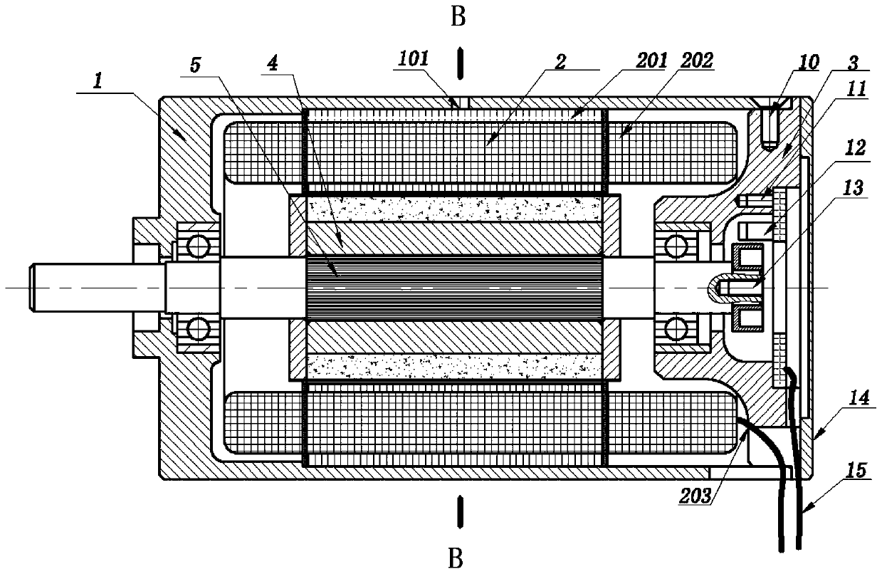 A brushless DC motor that saves the debugging process of the Hall position sensor