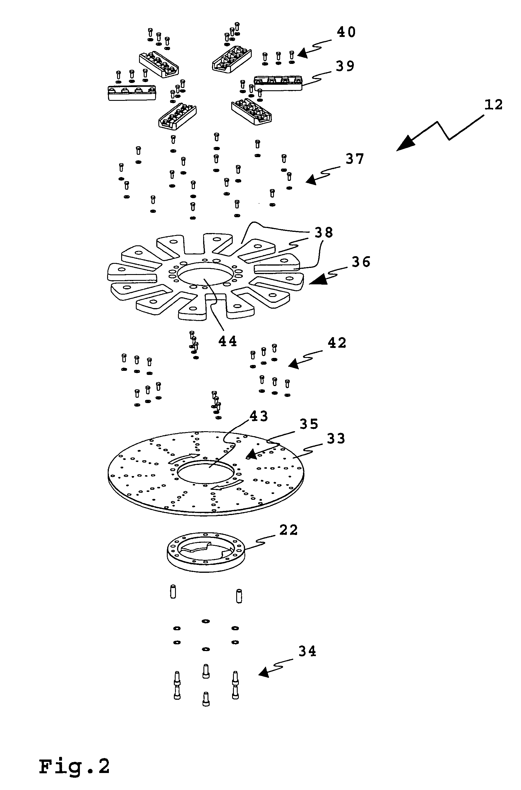 Milling disk for a floor machining appliance