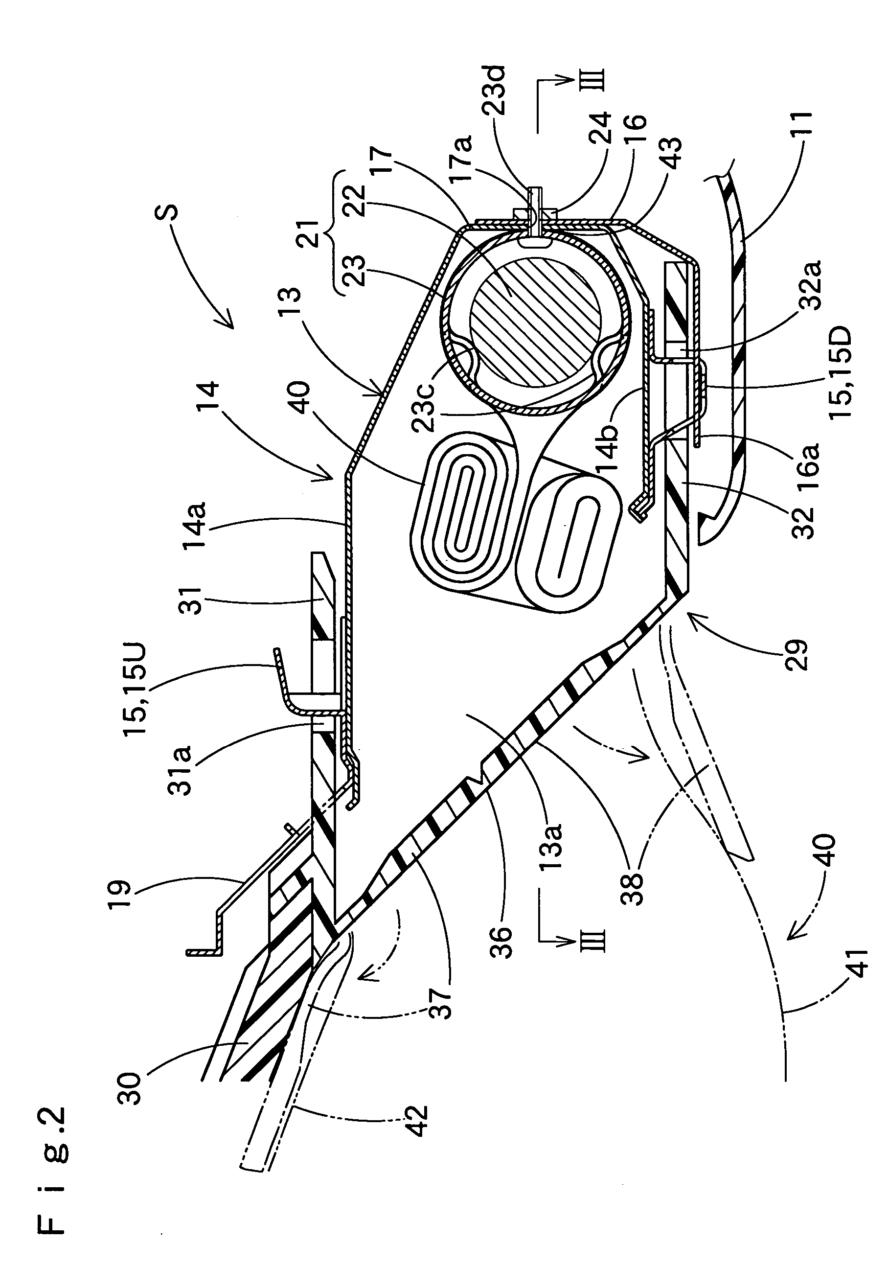 Knee-protecting airbag device