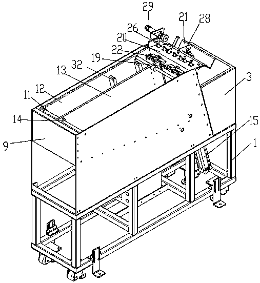 Shaft gravity type stock bin