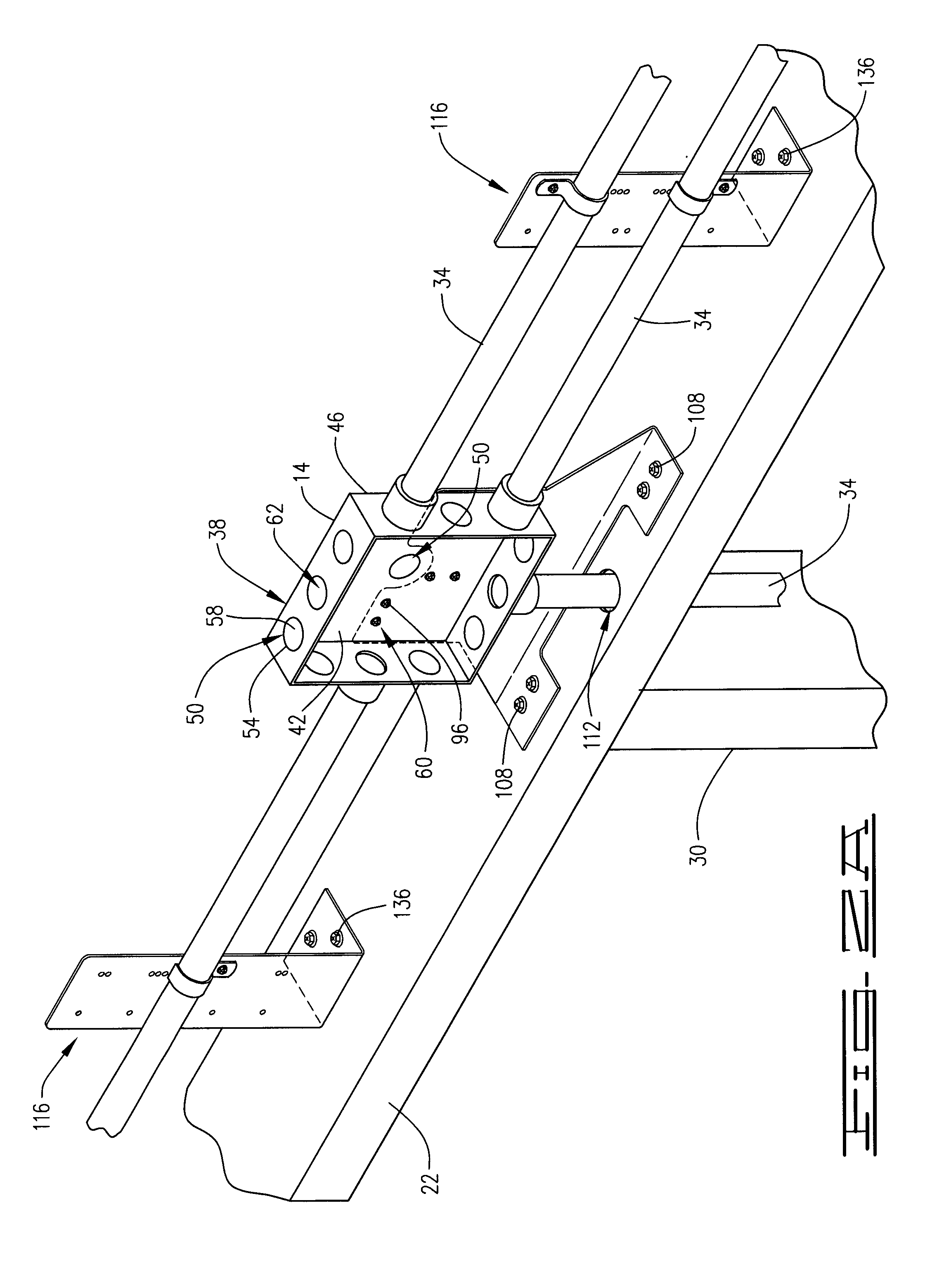 Bracket for mounting electrical junction boxes