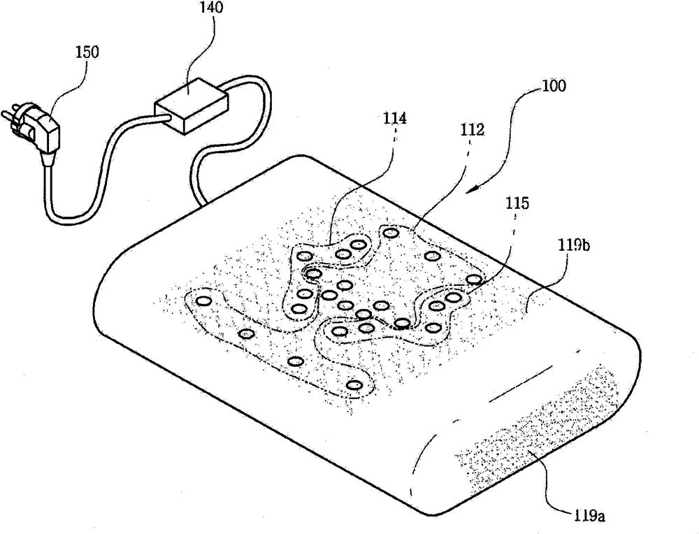 Pillow-type massage device