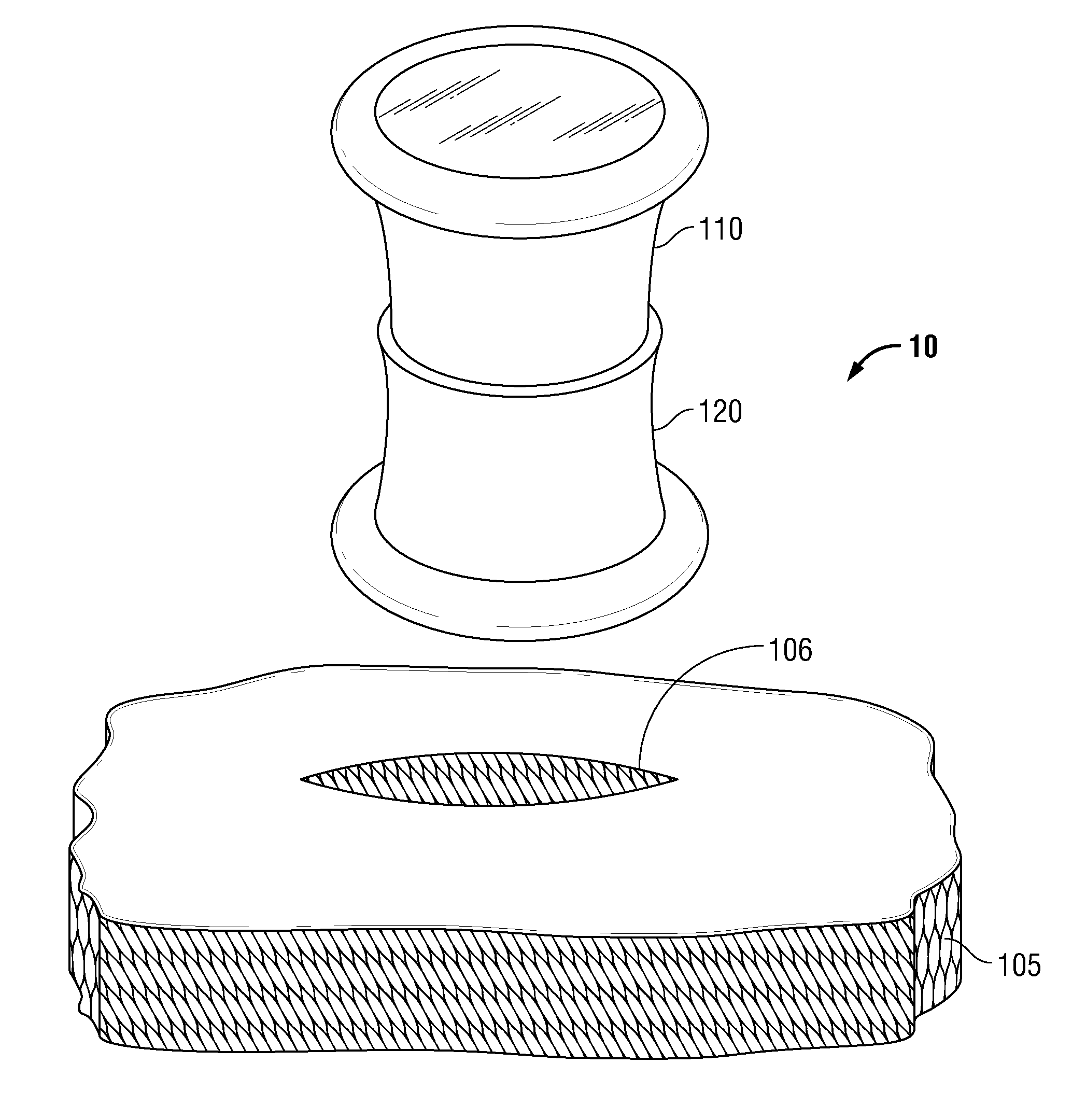 Access port with integrated flexible sleeve