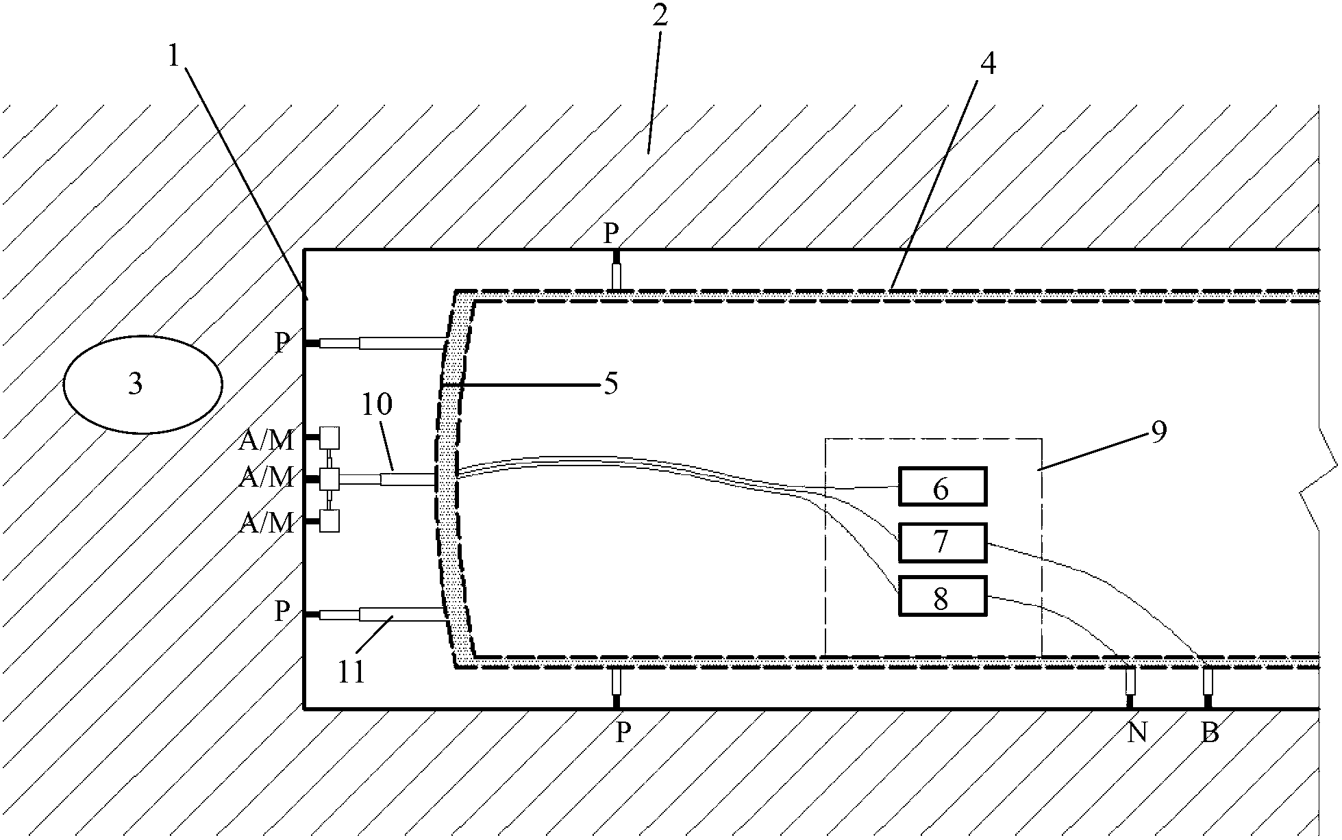 Advanced detection system and method for TBM (Tunnel Boring Machine) tunnel construction based on forward three-dimensional induced polarization