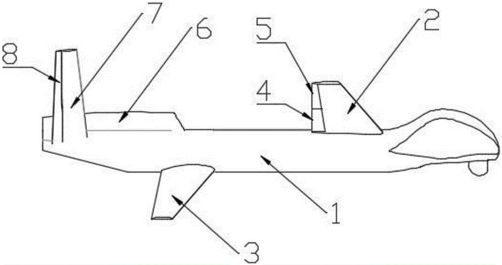 Aerodynamic layout for high altitude long endurance serial wing aircraft by adopting difference of upper and lower dihedral angles