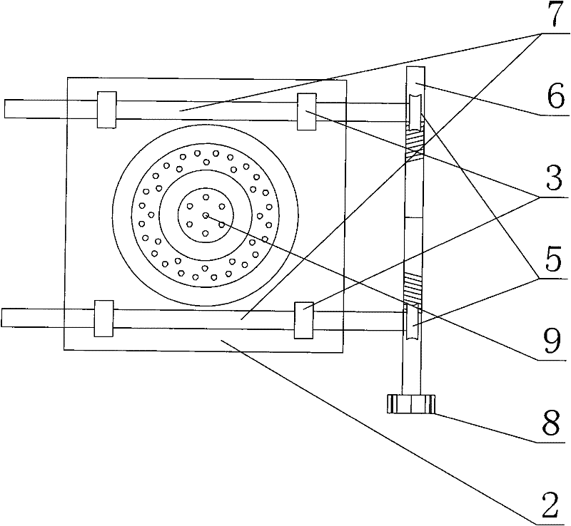 Gas cooker capable of regulating height of bottom of pan by utilizing structure combining worm gear and cam wheel