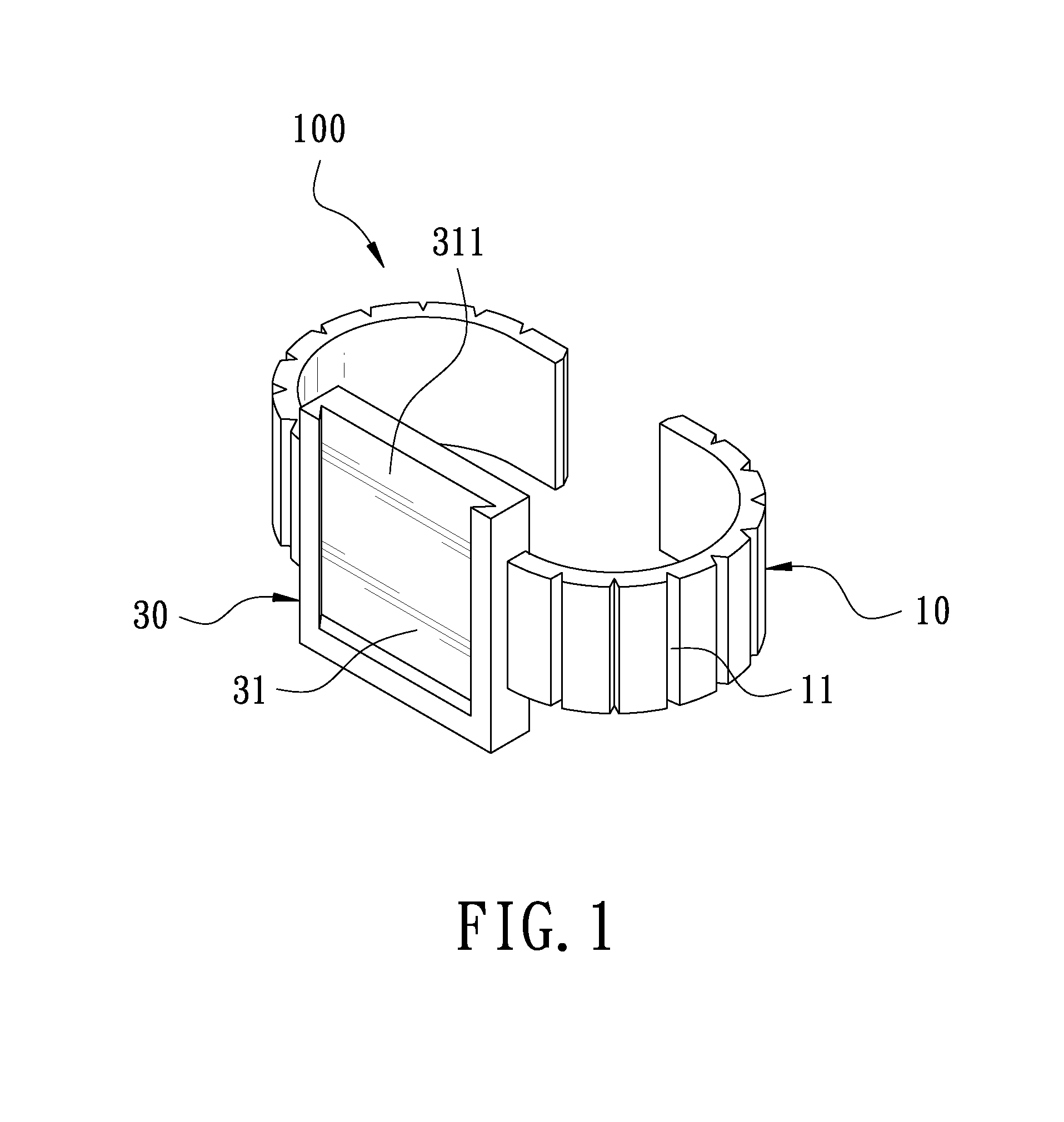 Wireless charge and discharge wrist band for placing cell phone