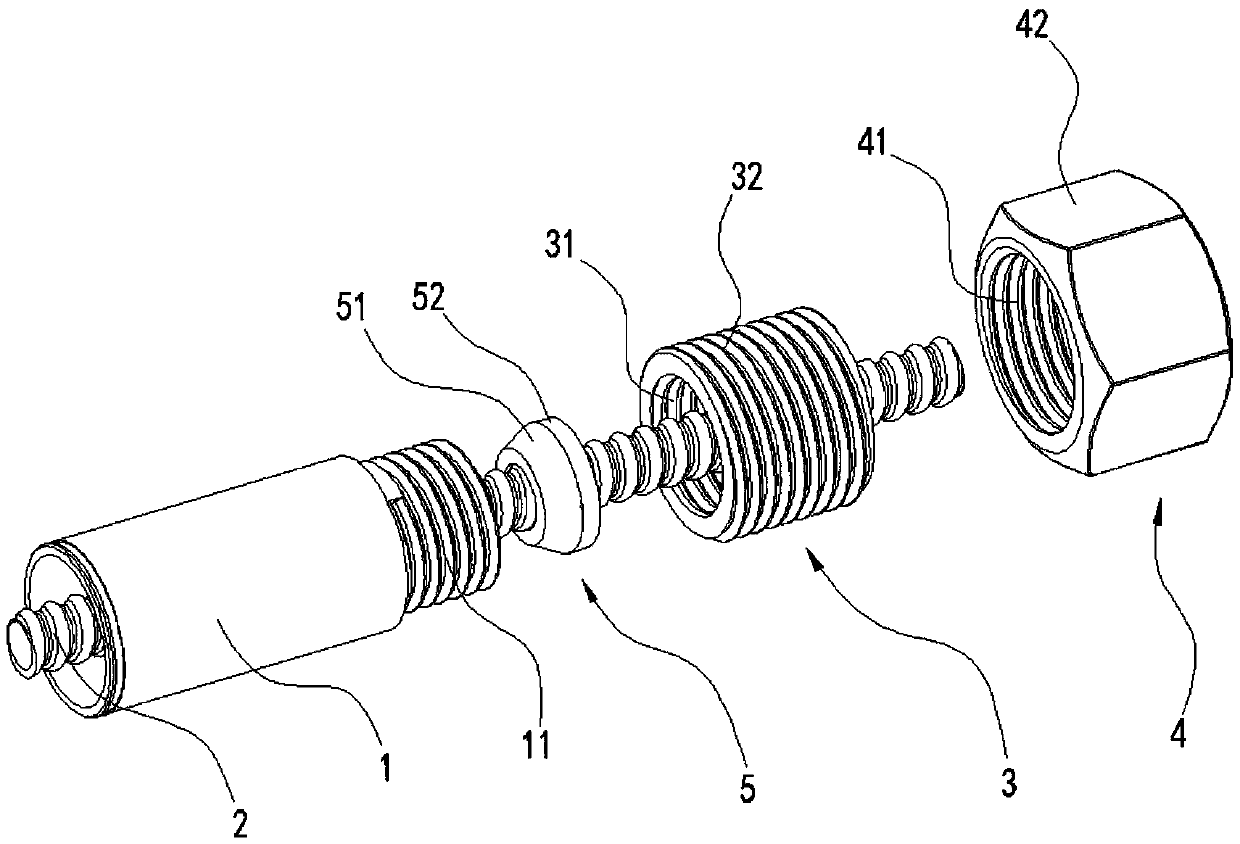 Heat exchange two-layer pipe sealing structure and installing fixture and method thereof