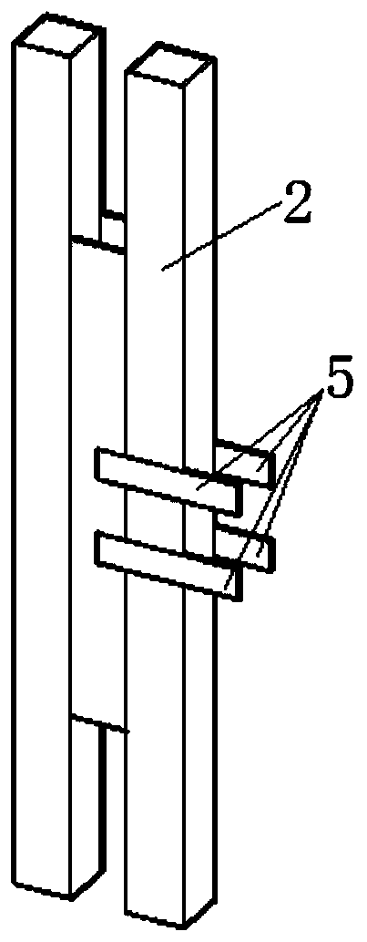 Assembling type concrete-filled steel pipe combined column node area connection structure