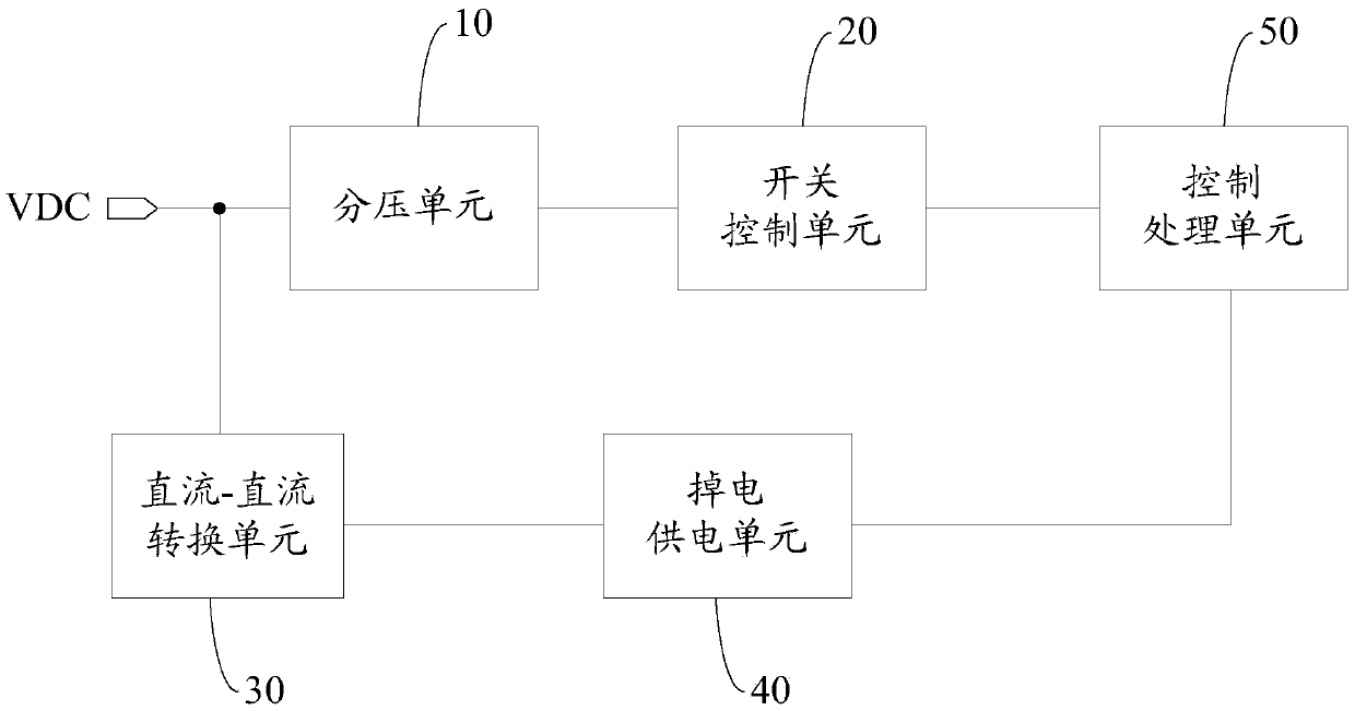 Power-down protection circuit and robot control system