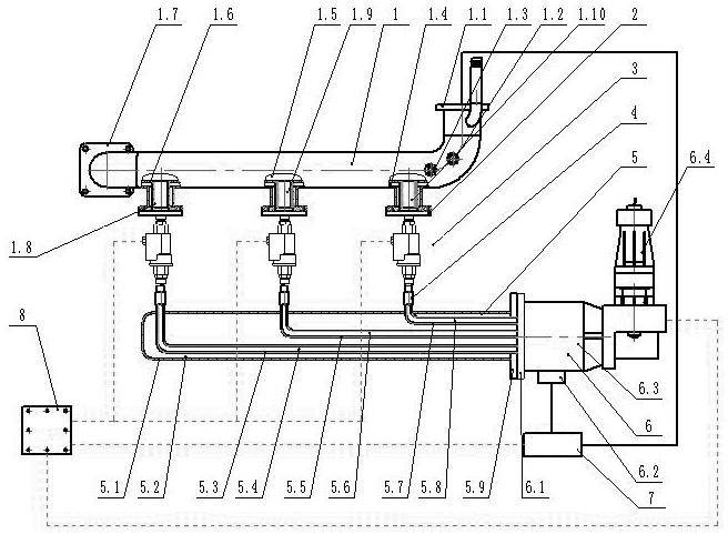 Novel mining intelligent controllable waste gas circulation device and control method