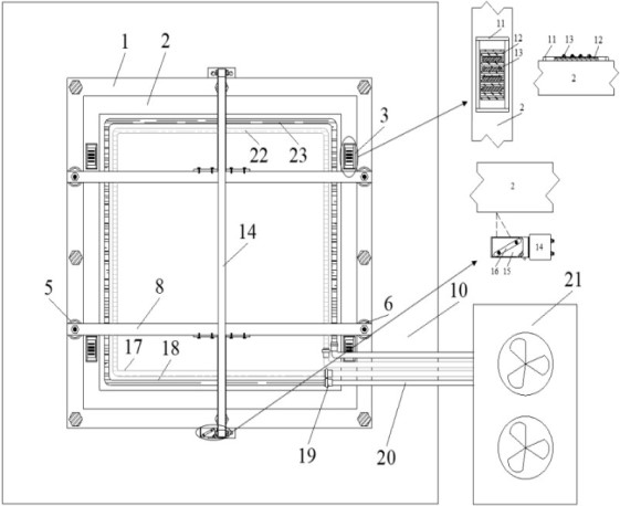 Experimental testing system capable of being used for soil mass seismic response under special and complex site conditions