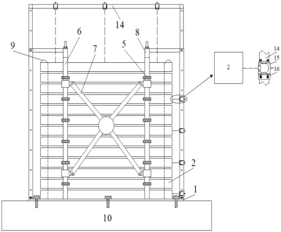 Experimental testing system capable of being used for soil mass seismic response under special and complex site conditions