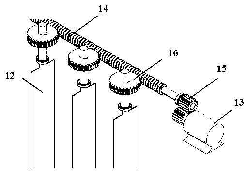 Slit grating array component used for switching 2D/3D displaying modes