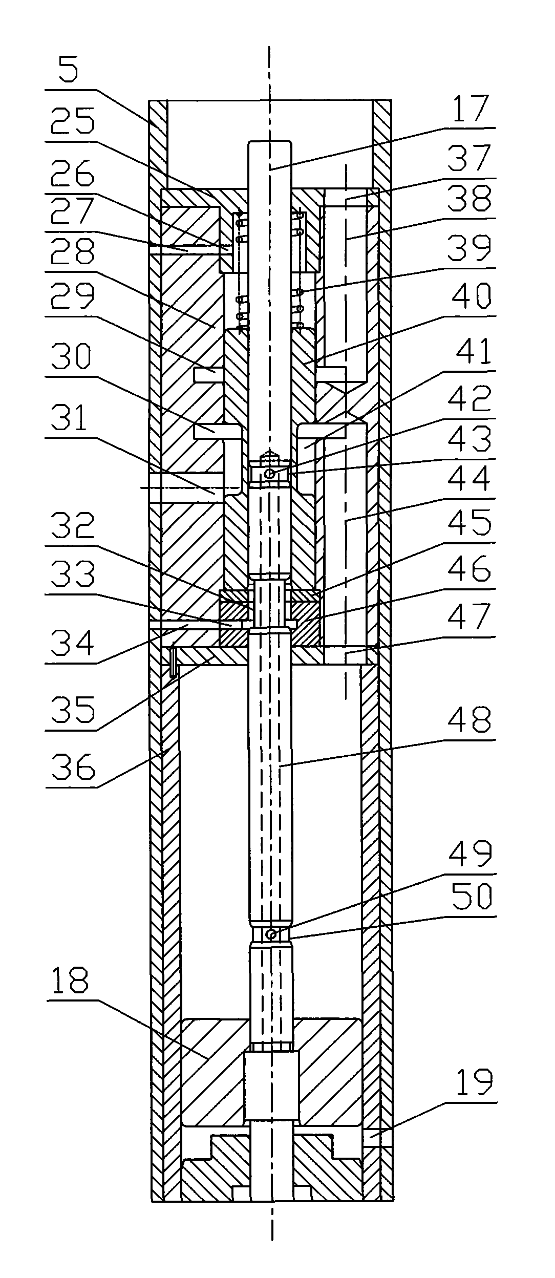 A sediment sampler driven by hydrostatic pressure