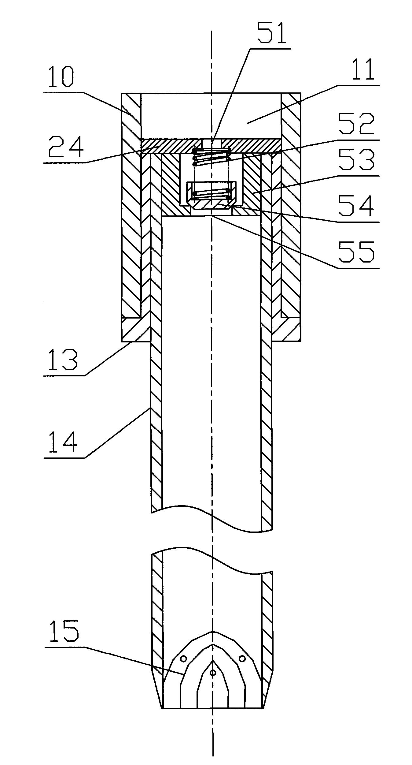 A sediment sampler driven by hydrostatic pressure