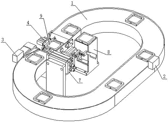 Bulk material feeding method and device for chip mounter