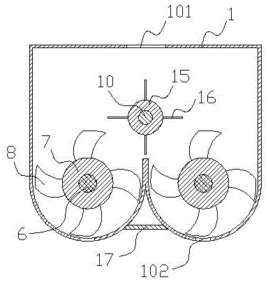 Mixing all-in-one machine used for processing synthetic mica