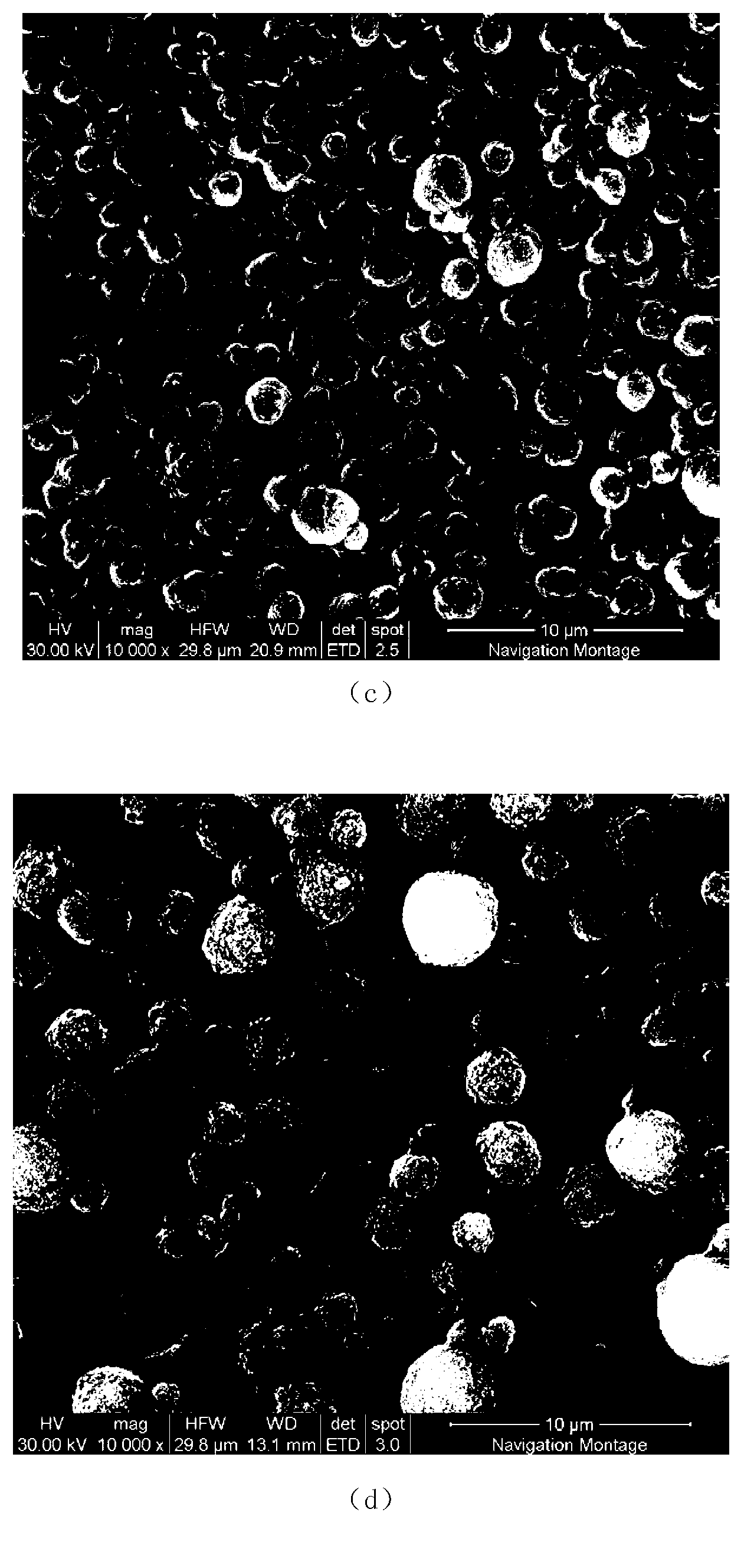 Preparation method for metallic oxide spherical cascade structure