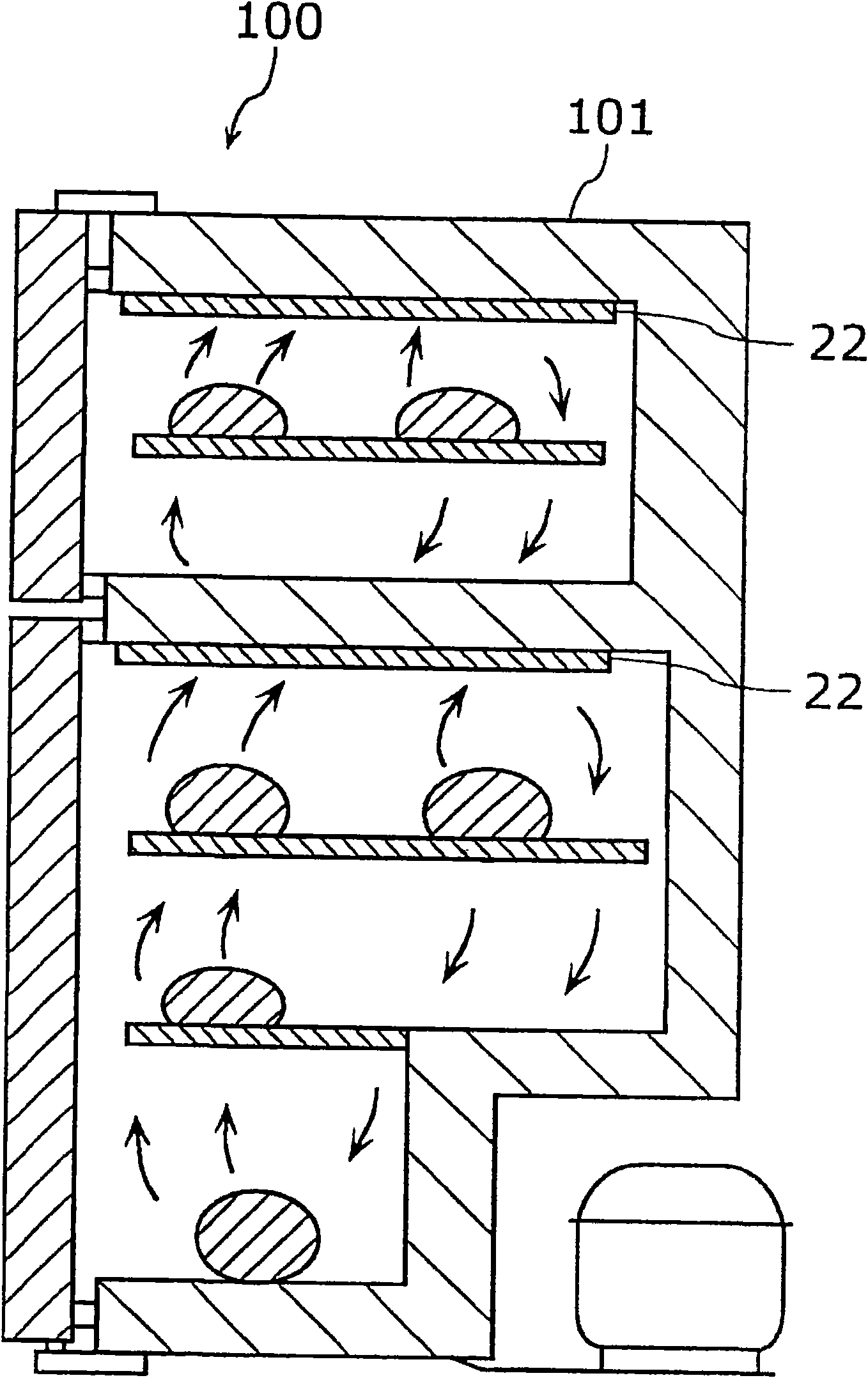 Refrigerator, and disinfecting device