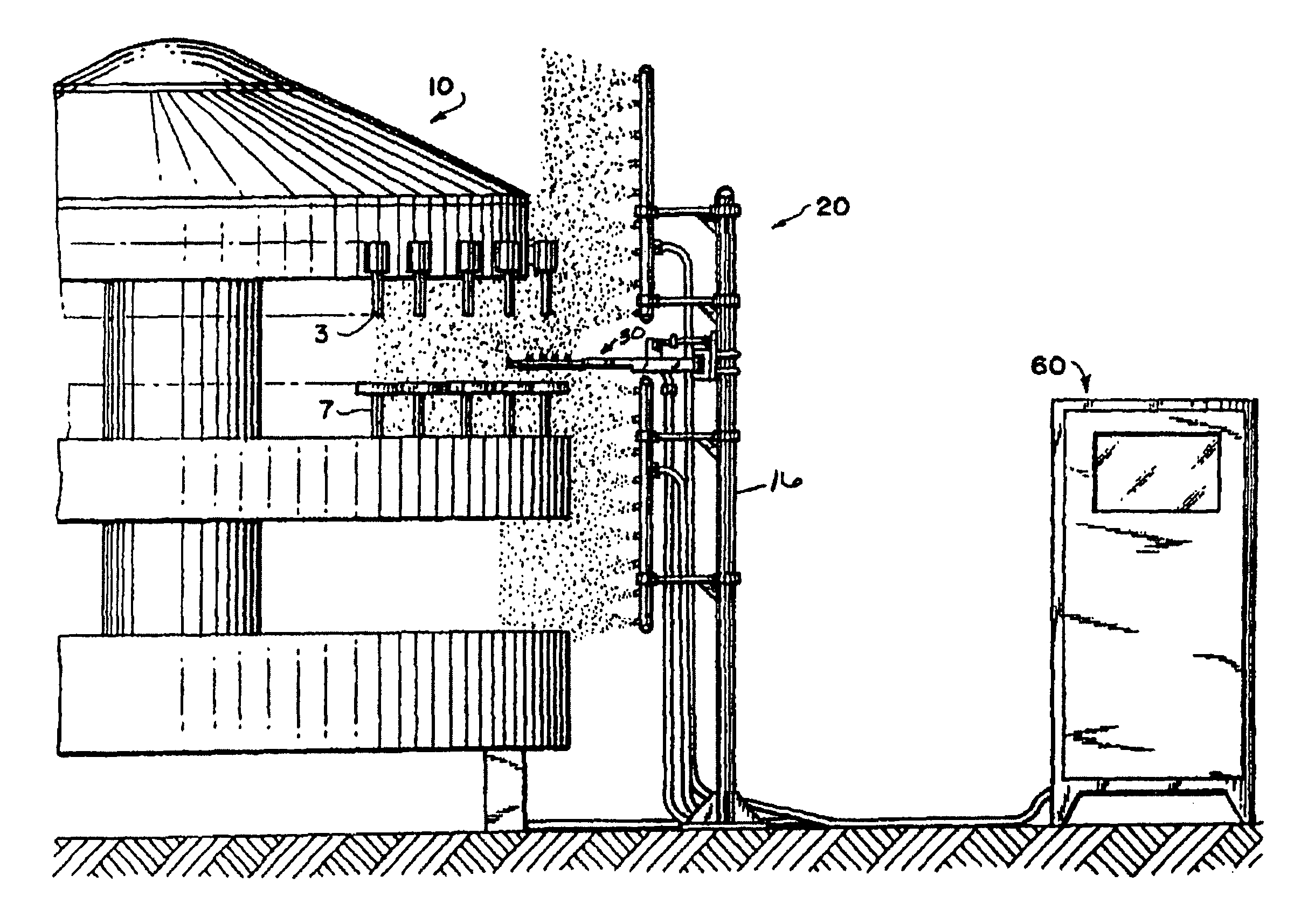 Cleaning system for a filling machine