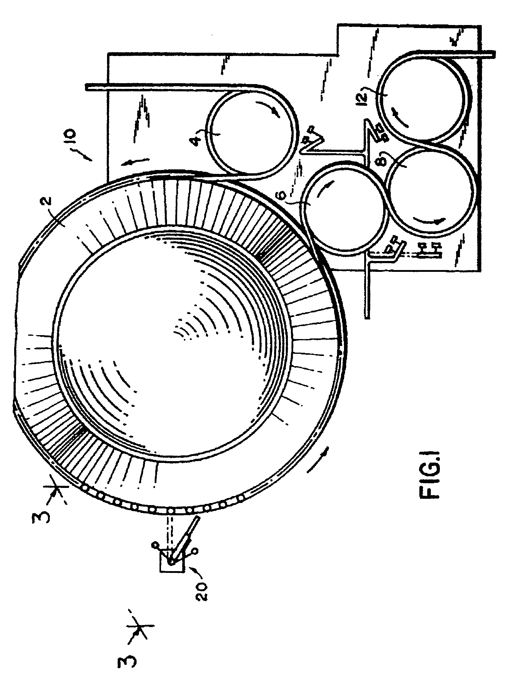 Cleaning system for a filling machine