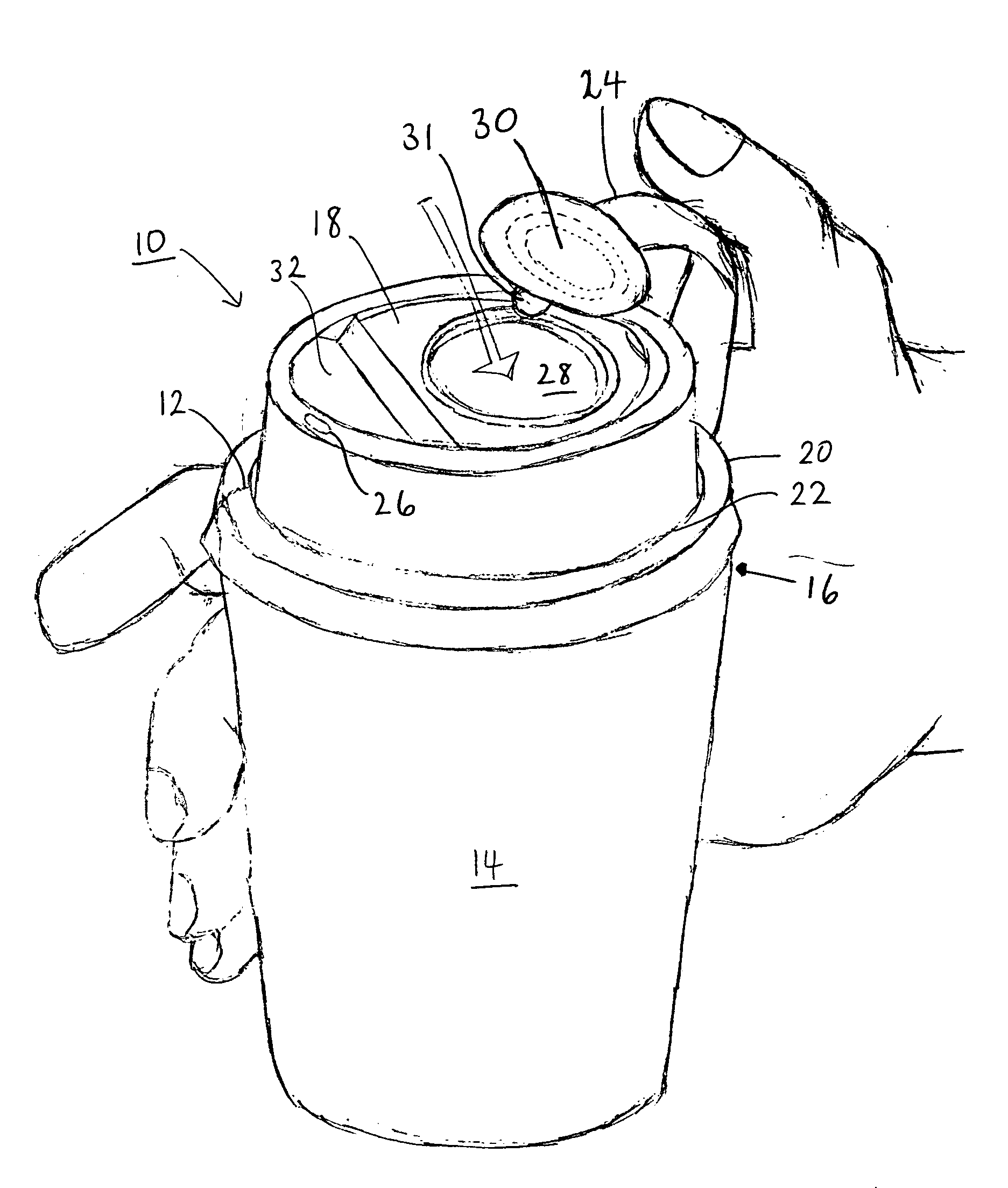 Disposable cup lid with reclosable and resealable condiment tab