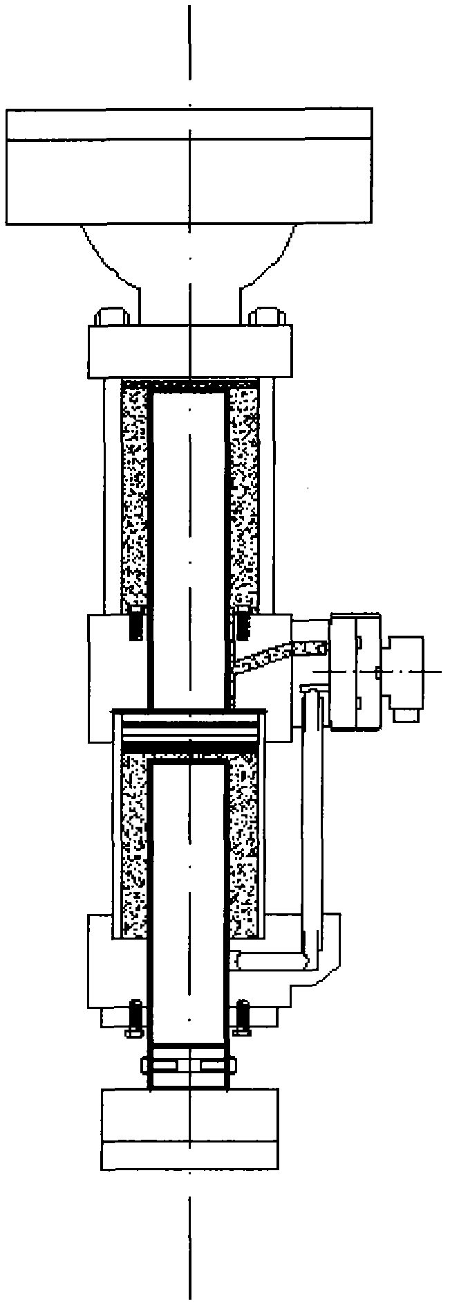 Large contact surface characteristic direct shear apparatus with cycle loading function