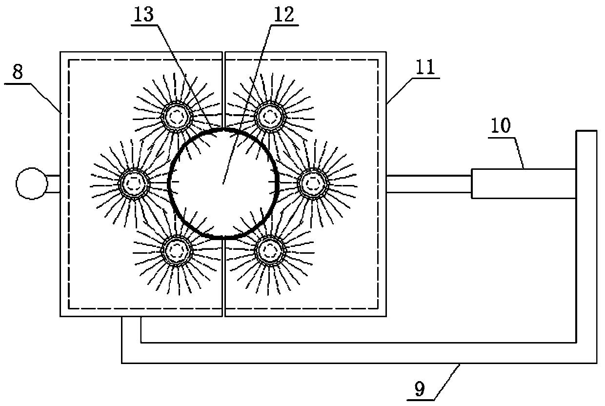 Transformer substation post insulator cleaning device