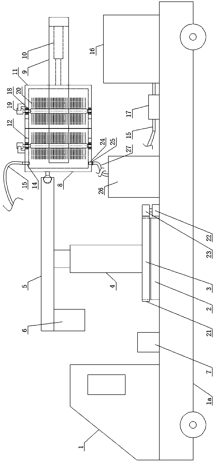 Transformer substation post insulator cleaning device