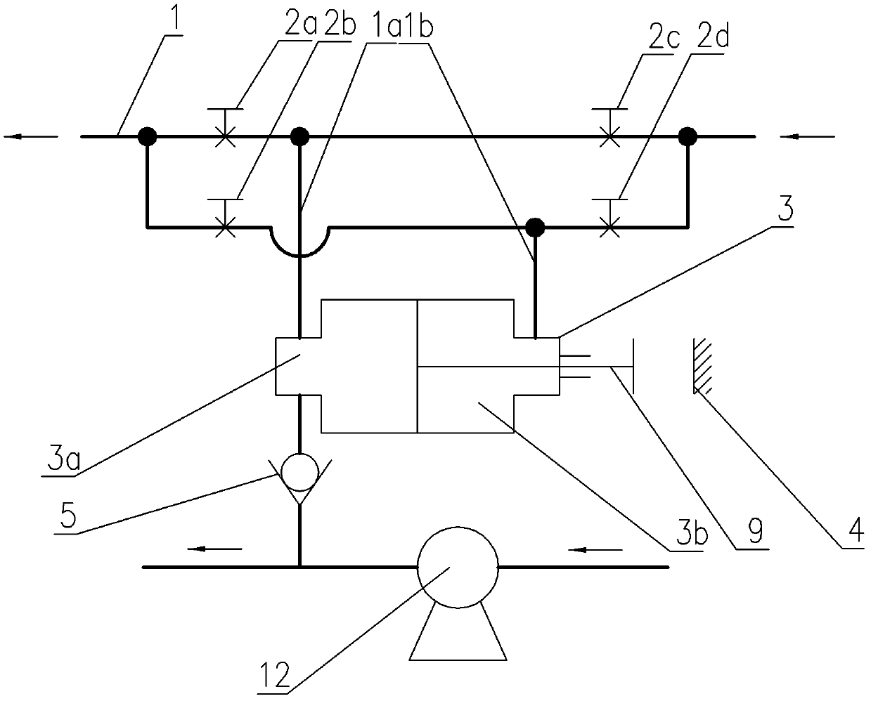 Automatic pressing pump test device